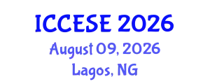 International Conference on Civil, Environmental and Structural Engineering (ICCESE) August 09, 2026 - Lagos, Nigeria