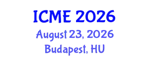 International Conference on Mechatronics Engineering (ICME) August 23, 2026 - Budapest, Hungary