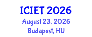 International Conference on Information Engineering and Technology (ICIET) August 23, 2026 - Budapest, Hungary