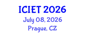 International Conference on Information Engineering and Technology (ICIET) July 08, 2026 - Prague, Czechia