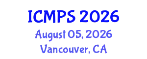 International Conference on Medicine and Pharmacological Sciences (ICMPS) August 05, 2026 - Vancouver, Canada