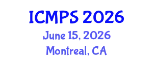 International Conference on Medicine and Pharmacological Sciences (ICMPS) June 15, 2026 - Montreal, Canada