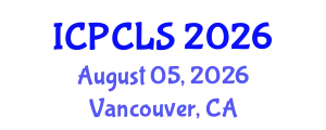 International Conference on Psychology, Cognitive and Linquistic Sciences (ICPCLS) August 05, 2026 - Vancouver, Canada