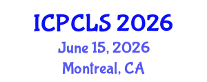 International Conference on Psychology, Cognitive and Linquistic Sciences (ICPCLS) June 15, 2026 - Montreal, Canada