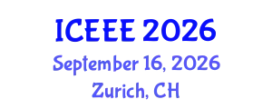 International Conference on Electrical and Electronics Engineering (ICEEE) September 16, 2026 - Zurich, Switzerland