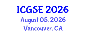 International Conference on Geological Sciences and Engineering (ICGSE) August 05, 2026 - Vancouver, Canada