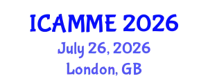 International Conference on Applied Mathematics and Mathematical Engineering (ICAMME) July 26, 2026 - London, United Kingdom