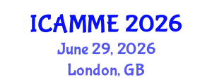 International Conference on Applied Mathematics and Mathematical Engineering (ICAMME) June 29, 2026 - London, United Kingdom