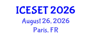 International Conference on Environmental Systems Engineering and Technology (ICESET) August 26, 2026 - Paris, France