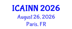 International Conference on Artificial Intelligence and Neural Networks (ICAINN) August 26, 2026 - Paris, France