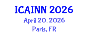 International Conference on Artificial Intelligence and Neural Networks (ICAINN) April 20, 2026 - Paris, France