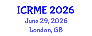 International Conference on Robotics and Mechanical Engineering (ICRME) June 29, 2026 - London, United Kingdom