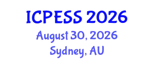 International Conference on Physical Education and Sport Science (ICPESS) August 30, 2026 - Sydney, Australia
