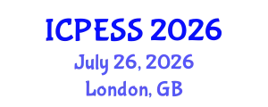 International Conference on Physical Education and Sport Science (ICPESS) July 26, 2026 - London, United Kingdom