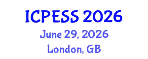International Conference on Physical Education and Sport Science (ICPESS) June 29, 2026 - London, United Kingdom