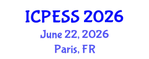 International Conference on Physical Education and Sport Science (ICPESS) June 22, 2026 - Paris, France