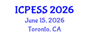International Conference on Physical Education and Sport Science (ICPESS) June 15, 2026 - Toronto, Canada