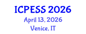 International Conference on Physical Education and Sport Science (ICPESS) April 13, 2026 - Venice, Italy
