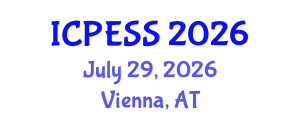 International Conference on Physical Education and Sport Science (ICPESS) July 29, 2026 - Vienna, Austria
