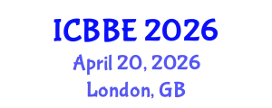 International Conference on Bioinformatics and Biomedical Engineering (ICBBE) April 20, 2026 - London, United Kingdom