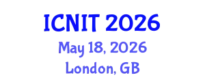 International Conference on Nursing Informatics and Technology (ICNIT) May 18, 2026 - London, United Kingdom