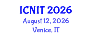 International Conference on Nursing Informatics and Technology (ICNIT) August 12, 2026 - Venice, Italy