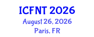 International Conference on Food and Nutrition Technology (ICFNT) August 26, 2026 - Paris, France