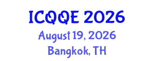 International Conference on Qualitative and Quantitative Economics (ICQQE) August 19, 2026 - Bangkok, Thailand