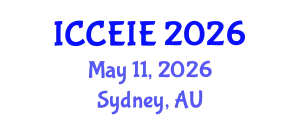 International Conference on Civil, Environmental and Infrastructure Engineering (ICCEIE) May 11, 2026 - Sydney, Australia