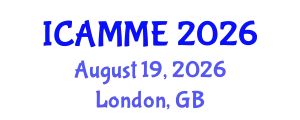 International Conference on Applied Mechanics and Materials Engineering (ICAMME) August 19, 2026 - London, United Kingdom