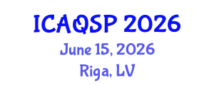 International Conference on Applied Quantum and Statistical Physics (ICAQSP) June 15, 2026 - Riga, Latvia