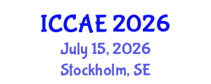 International Conference on Civil Society and Architectural Engineering (ICCAE) July 15, 2026 - Stockholm, Sweden