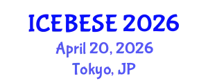 International Conference on Environmental, Biological, Ecological Sciences and Engineering (ICEBESE) April 20, 2026 - Tokyo, Japan