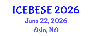 International Conference on Environmental, Biological, Ecological Sciences and Engineering (ICEBESE) June 22, 2026 - Oslo, Norway