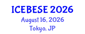 International Conference on Environmental, Biological, Ecological Sciences and Engineering (ICEBESE) August 16, 2026 - Tokyo, Japan