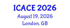 International Conference on Automation and Control Engineering (ICACE) August 19, 2026 - London, United Kingdom