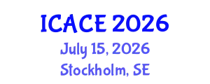 International Conference on Automation and Control Engineering (ICACE) July 15, 2026 - Stockholm, Sweden
