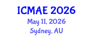 International Conference on Mechanical and Aerospace Engineering (ICMAE) May 11, 2026 - Sydney, Australia