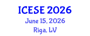 International Conference on Earthquake and Structural Engineering (ICESE) June 15, 2026 - Riga, Latvia