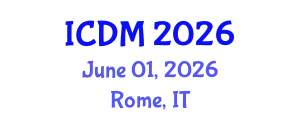 International Conference on Diabetes and Metabolism (ICDM) June 01, 2026 - Rome, Italy