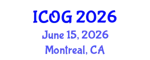 International Conference on Obstetrics and Gynaecology (ICOG) June 15, 2026 - Montreal, Canada