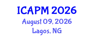 International Conference on Applied Physics and Mathematics (ICAPM) August 09, 2026 - Lagos, Nigeria