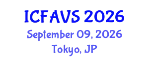 International Conference on Fisheries, Animal and Veterinary Sciences (ICFAVS) September 09, 2026 - Tokyo, Japan