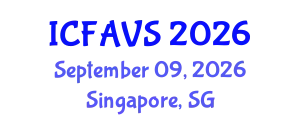 International Conference on Fisheries, Animal and Veterinary Sciences (ICFAVS) September 09, 2026 - Singapore, Singapore