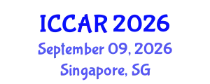 International Conference on Control, Automation and Robotics (ICCAR) September 09, 2026 - Singapore, Singapore