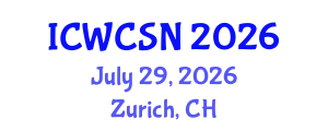 International Conference on Wireless Communication and Sensor Networks (ICWCSN) July 29, 2026 - Zurich, Switzerland