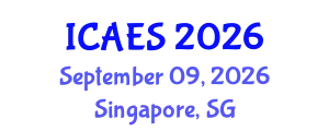 International Conference on Anthropological and Ethnological Sciences (ICAES) September 09, 2026 - Singapore, Singapore