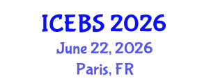 International Conference on Education and Behavioral Sciences (ICEBS) June 22, 2026 - Paris, France