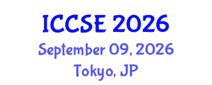 International Conference on Computer and Software Engineering (ICCSE) September 09, 2026 - Tokyo, Japan