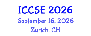 International Conference on Computer and Software Engineering (ICCSE) September 16, 2026 - Zurich, Switzerland